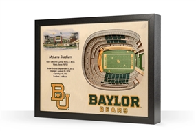 Baylor Bears  25 Layer Stadium View 3D Wall Art