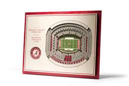 Alabama Crimson Tide 5 Layer 3D Stadium View Wall Art