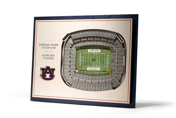 Auburn Tigers 5 Layer 3D Stadium View Wall Art