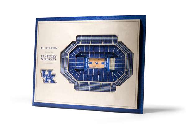 Kentucky Wildcats 5 Layer 3D Stadium View Wall Art