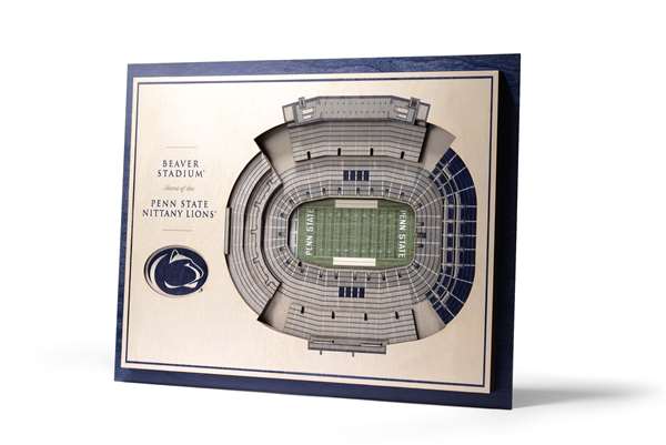 Penn State Nittany Lions 5 Layer 3D Stadium View Wall Art