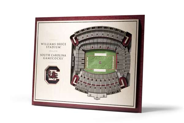 South Carolina Gamecocks 5 Layer 3D Stadium View Wall Art