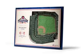 Chicago Cubs World Series 5 Layer 3D Stadium View Wall Art