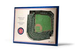 Chicago Cubs 5 Layer 3D Stadium View Wall Art