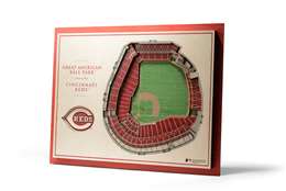 Cincinnati Reds 5 Layer 3D Stadium View Wall Art