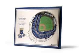 Kansas City Royals 5 Layer 3D Stadium View Wall Art