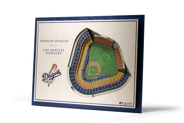 Los Angeles Dodgers 5 Layer 3D Stadium View Wall Art