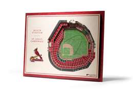 St. Louis Cardinals 5 Layer 3D Stadium View Wall Art