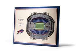 Buffalo Bills 5 Layer 3D Stadium View Wall Art