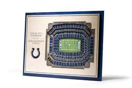 Indianapolis Colts 5 Layer 3D Stadium View Wall Art