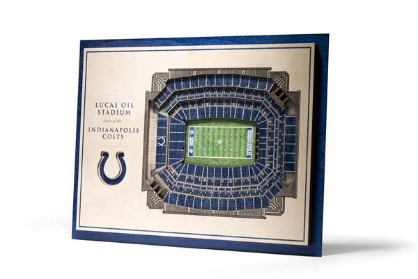 Indianapolis Colts 5 Layer 3D Stadium View Wall Art
