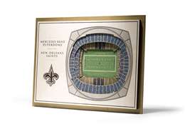 New Orleans Saints 5 Layer 3D Stadium View Wall Art