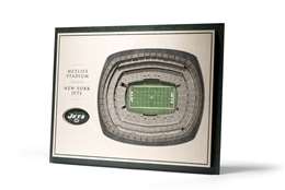 New York Jets 5 Layer 3D Stadium View Wall Art