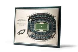 Philadelphia Eagles 5 Layer 3D Stadium View Wall Art
