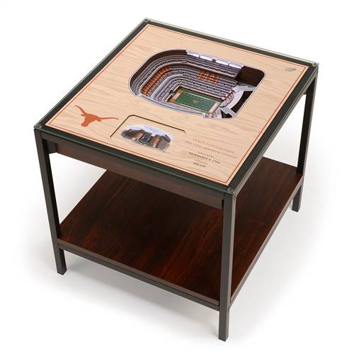 Texas Longhorns 25 Layer 3D Stadium View Lighted End Table