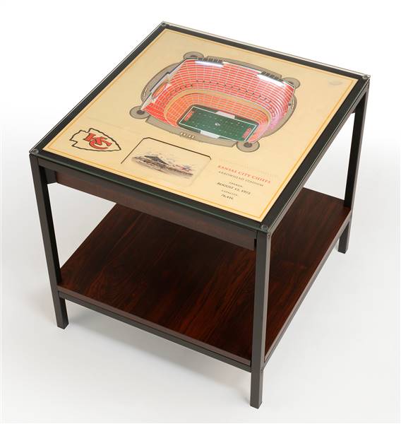 Kansas City Chiefs 25 Layer 3D Stadium View Lighted End Table