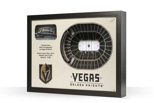 Vegas Golden Knights  25 Layer Stadium View 3D Wall Art