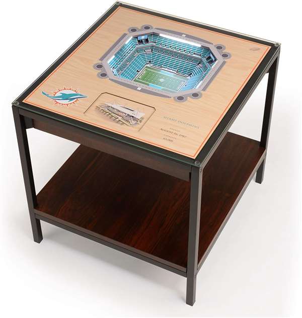 Miami Dolphins 25 Layer 3D Stadium View Lighted End Table