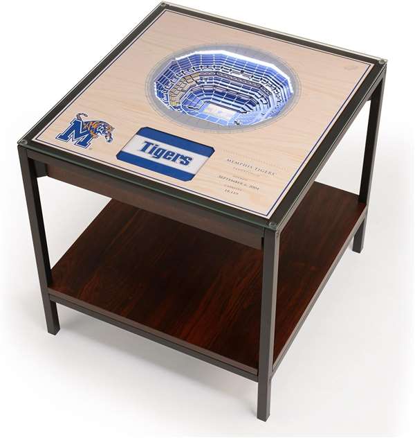 Memphis Tigers 25 Layer 3D Stadium View Lighted End Table