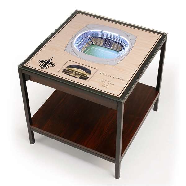 New Orleans Saints 25 Layer 3D Stadium View Lighted End Table