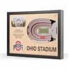 Ohio State Buckeyes  25 Layer Stadium View 3D Wall Art