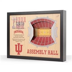 Indiana Hoosiers  25 Layer Stadium View 3D Wall Art