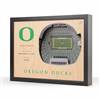 Oregon Ducks  25 Layer Stadium View 3D Wall Art