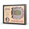 Florida State Seminoles  25 Layer Stadium View 3D Wall Art