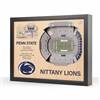 Penn ST Nittany Lions  25 Layer Stadium View 3D Wall Art