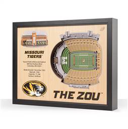 Missouri Tigers  25 Layer Stadium View 3D Wall Art