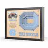 North Carolina Tar Heels 25 Layer Stadium View 3D Wall Art