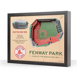 Boston Red Sox  25 Layer Stadium View 3D Wall Art