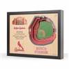 St. Louis Cardinals  25 Layer Stadium View 3D Wall Art
