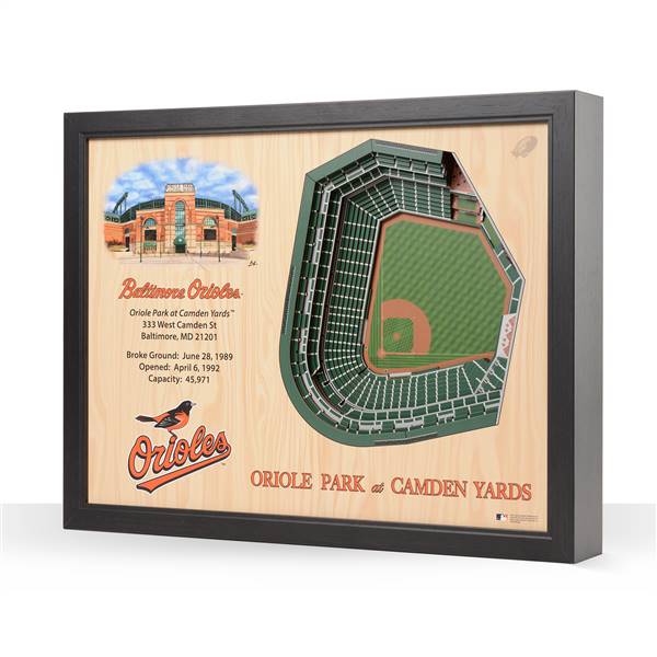 Baltimore Orioles  25 Layer Stadium View 3D Wall Art