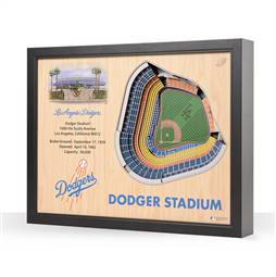 Los Angeles Dodgers  25 Layer Stadium View 3D Wall Art