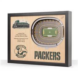 Green Bay Packers  25 Layer Stadium View 3D Wall Art