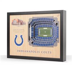 Indianapolis Colts  25 Layer Stadium View 3D Wall Art