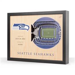 Seattle Seahawks  25 Layer Stadium View 3D Wall Art