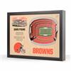 Cleveland Browns  25 Layer Stadium View 3D Wall Art