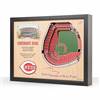 Cincinnati Reds  25 Layer Stadium View 3D Wall Art