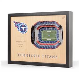 Tennessee Titans  25 Layer Stadium View 3D Wall Art