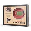 Atlanta Falcons  25 Layer Stadium View 3D Wall Art