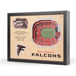 Atlanta Falcons  25 Layer Stadium View 3D Wall Art