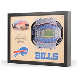Buffalo Bills  25 Layer Stadium View 3D Wall Art