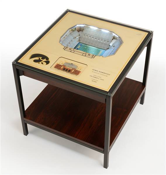 Iowa Hawkeyes 25 Layer 3D Stadium View Lighted End Table
