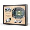 Philadelphia Eagles  25 Layer Stadium View 3D Wall Art