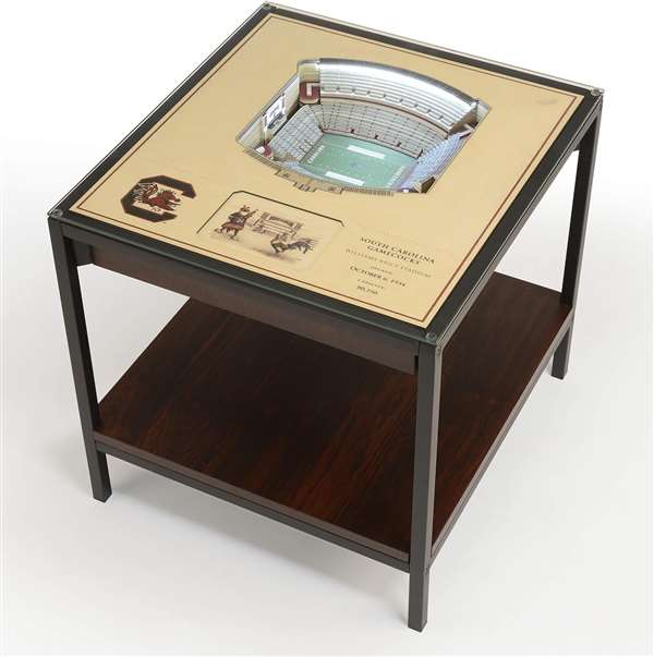 South Carolina Gamecocks 25 Layer 3D Stadium View Lighted End Table
