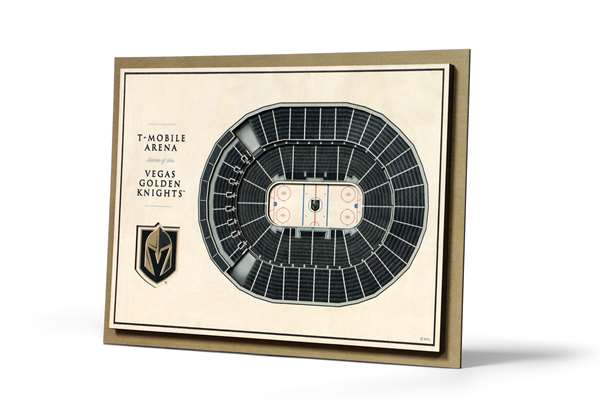 Vegas Golden Knights 5 Layer 3D Stadium View Wall Art
