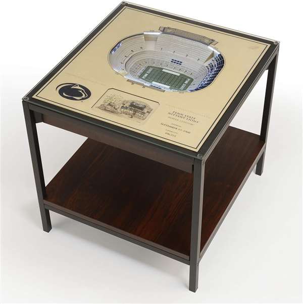 Penn State Nittany Lion 25 Layer 3D Stadium View Lighted End Table