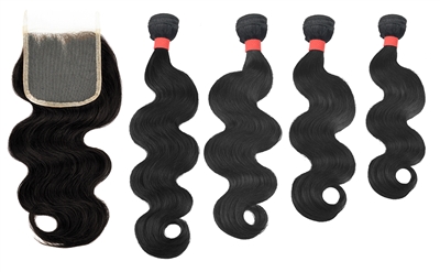 MURI SELECT - 4 Bundles + 4x4 Lace Closure - Body Wave